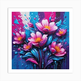 Lotus Flowers 1 Art Print