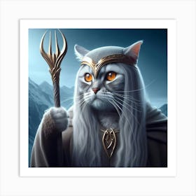 Lord Of The Rings Cat 4 Art Print