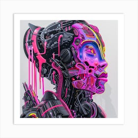 Robot Woman 2 Art Print