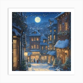 Christmas In The City Art Print