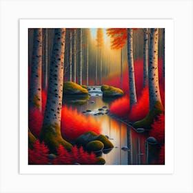 Autumn Forest 35 Art Print