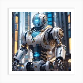 Futuristic Robot 28 Art Print