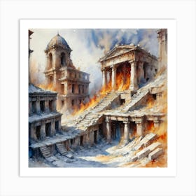 Ruins Of Rome Art Print