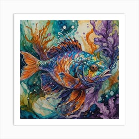 Fish Painting Art Print