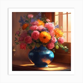 Flowers In A Vase 2 Art Print