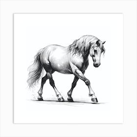 Horse Drawing 2 Art Print