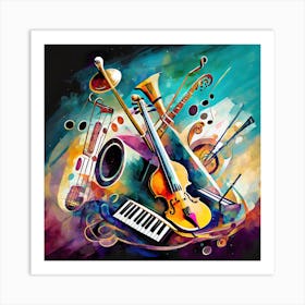 Musical Instruments 1 Art Print