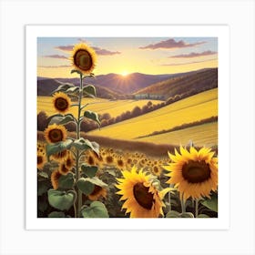 sunflowers 1 Art Print