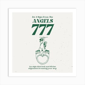 777 Square Art Print