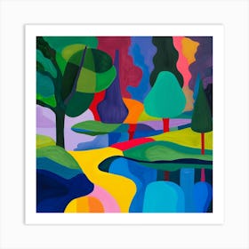 Abstract Park Collection Battersea Park London 8 Art Print