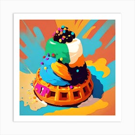 Ice Cream Sundae Art Print