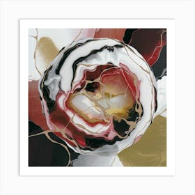 Abstract Rose 1 Art Print