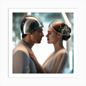 Futuristic Couple 134 Art Print