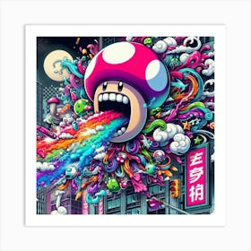 Mushroom City 7 Art Print