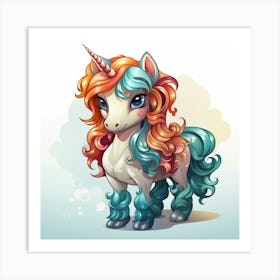 Cute Unicorn 12 Art Print