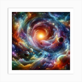 Galaxy Nebula Art Print