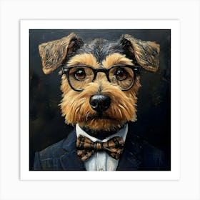 This Airedale Is All Business 6 Art Print