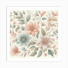 Floral Pattern 4 Art Print