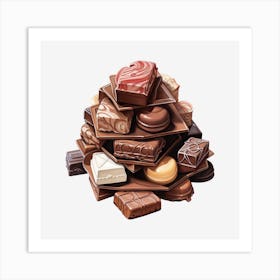 Chocolates 3 Art Print