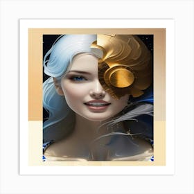 Portrait Of A Woman Art Print