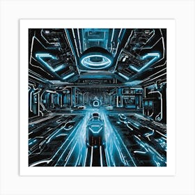 Tron Art Art Print