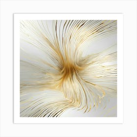 Gold Swirl Canvas Print Art Print