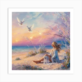 Doves Art Print