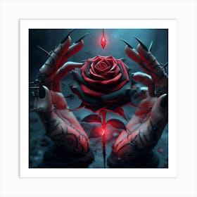 Dark Rose 1 Art Print