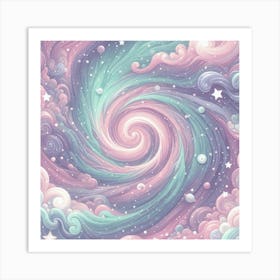 Galaxy Background Art Print