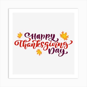 Happy Thanksgiving Day Art Print