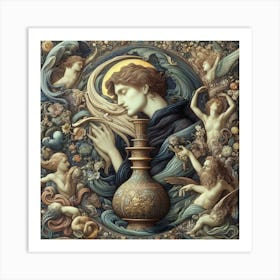 Angels And A Vase Art Print