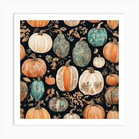 Pumpkins Pumpkin Painting Inspo ( Bohemian Design ) 2 Art Print