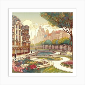 Russian City Art Print