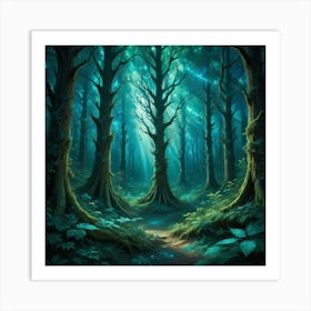 Dark Forest 121 Art Print