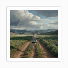 Rainbow In The Distance Art Print