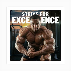 Strive For Excellence 2 Art Print