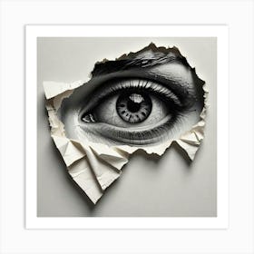 Through the Cracks: I Put An Eye On You Series Art Print