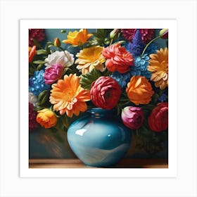 Flowers In A Vase 59 Art Print