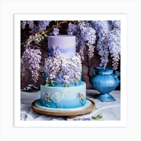 Lilac Wedding Cake Art Print