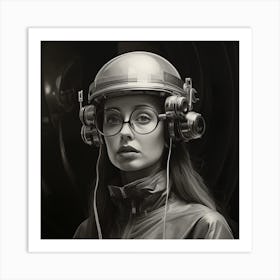 Futuristic Girl 4 Art Print