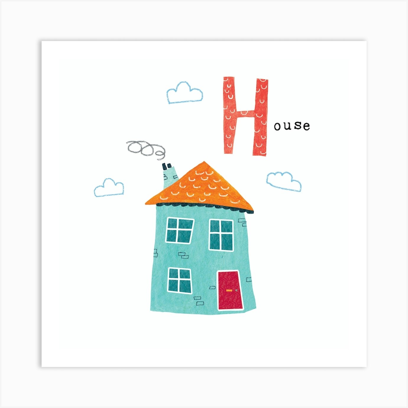 H is for House Art Print