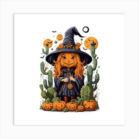 Halloween Witch Art Print