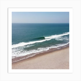 Aerial View Of A Beach 26 Art Print