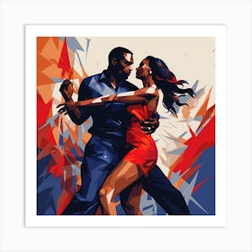 Tango Dancers 1 Art Print