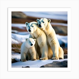 Polar Bears 1 Art Print