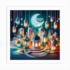 Ramadan Lanterns 4 Art Print