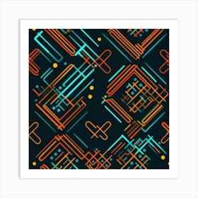 Abstract Geometric Pattern 1 Art Print