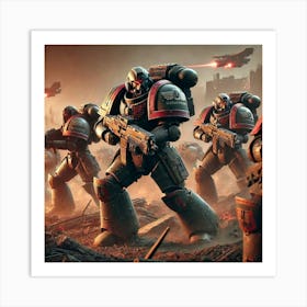 Titan Vanguard Elite Mechanized Infantry Art Print