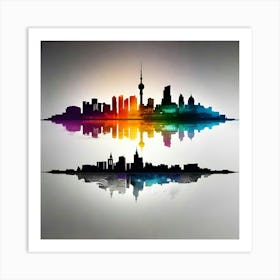 Shanghai Skyline 3 Art Print