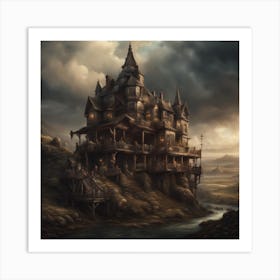 Haunted House Art Print